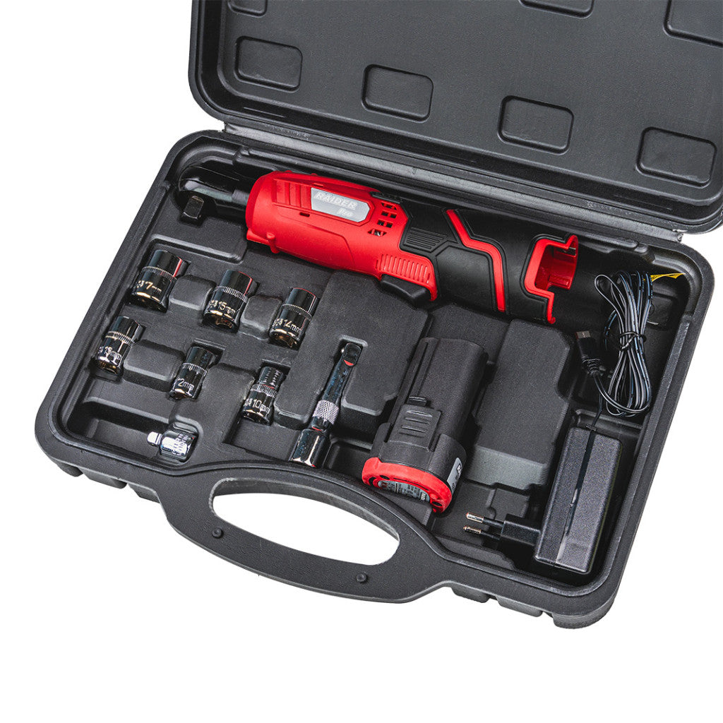 Тресчотка акум. Li-ion 12V 2Ah 1h 3/8" 40Nm RAIDER RD-RW01 - снимка 6