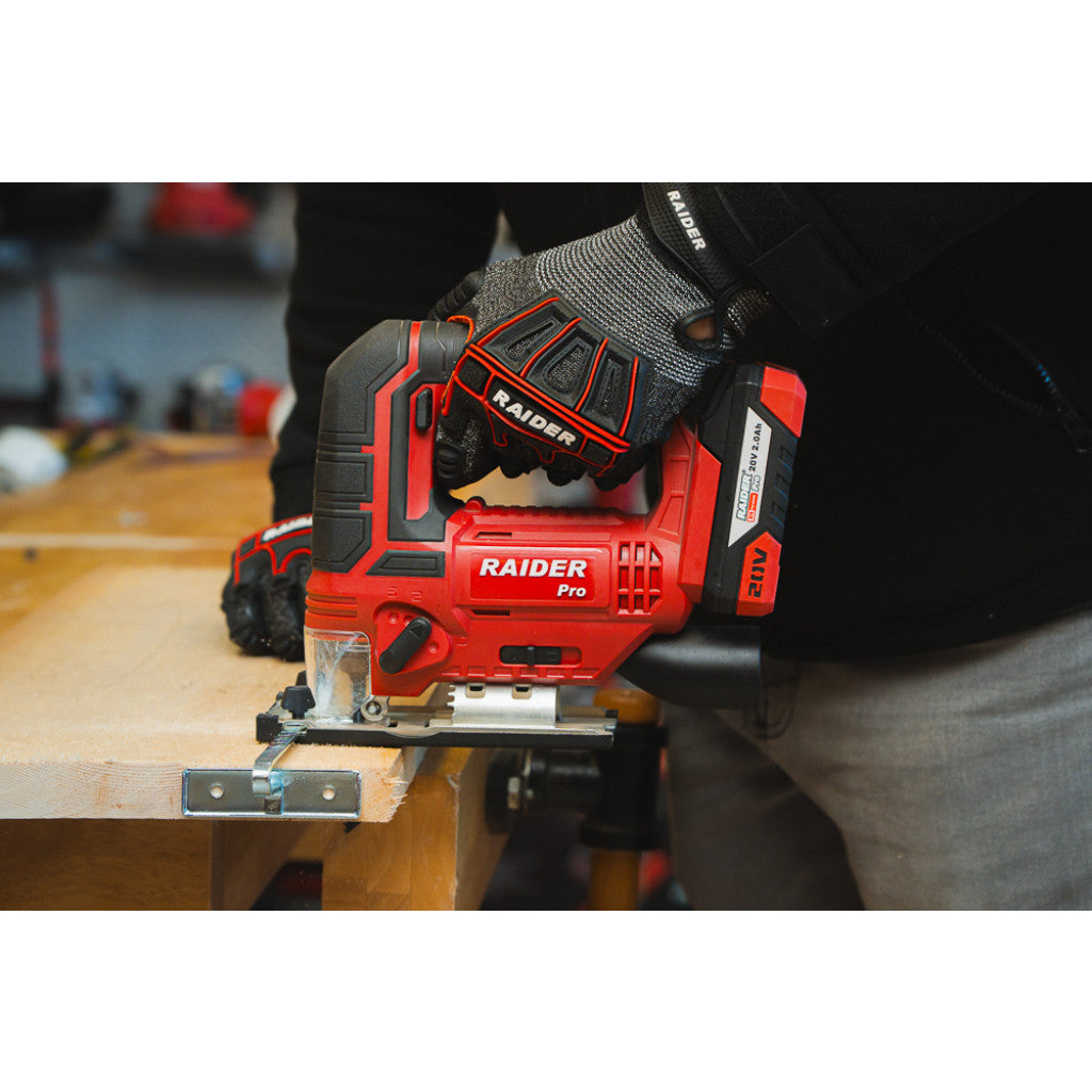R20 Прободен трион акум. quick 80mm 20V 2Ah 1h RAIDER PRO RDP-SJS20 - снимка 6