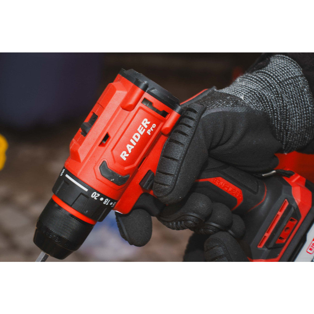 R20 Бормашина безчеткова 2-ск. 10mm 35Nm Solo RAIDER PRO RDP-BCD20 - снимка 6