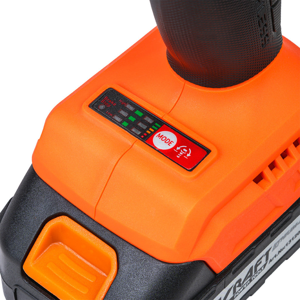 Бормашина безчеткова 18V 2-ск. 10mm 40Nm 2Ah Case BK-BCD40 - снимка 6