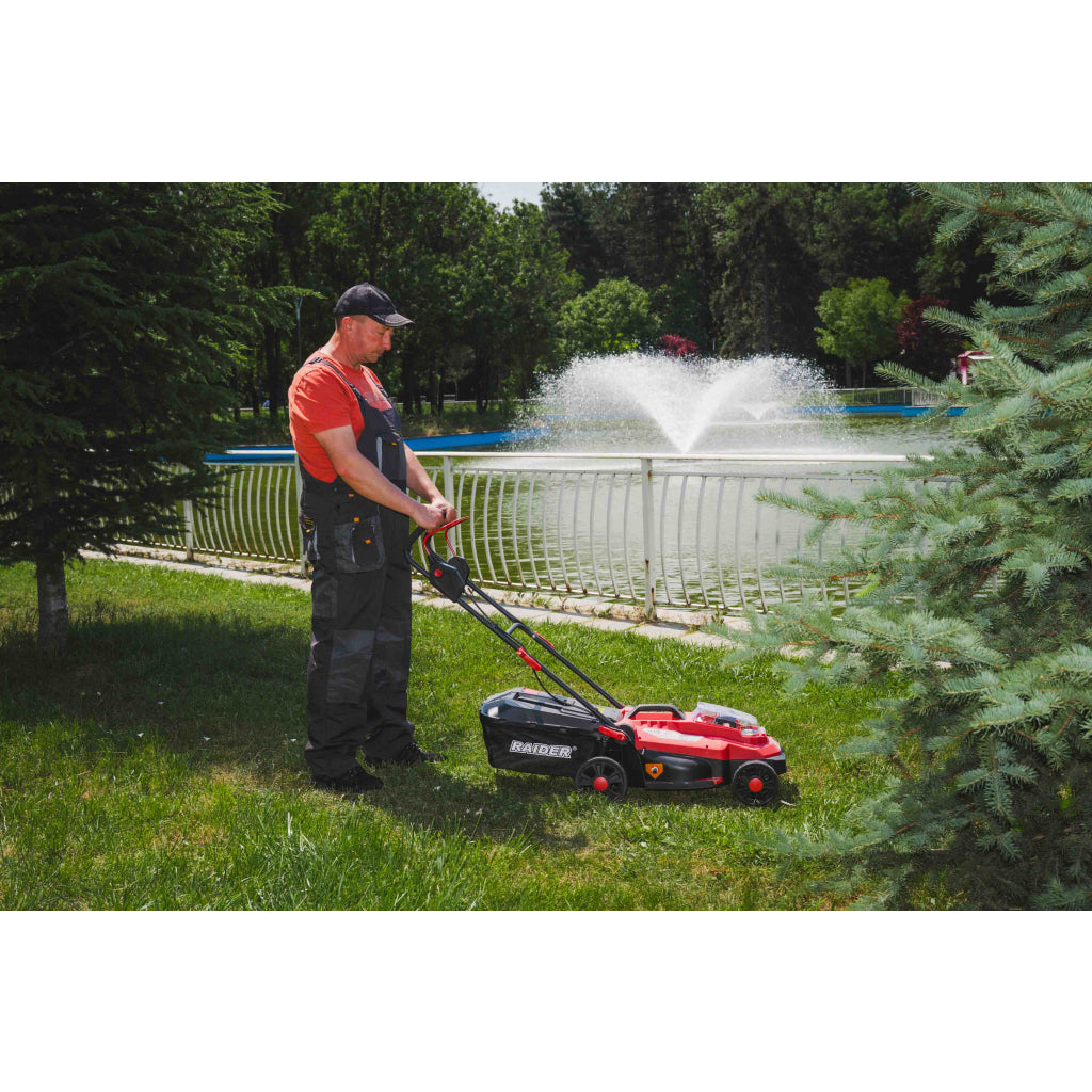 R20 Косачка безч. 33cm 35L 5нива Solo 150m2 RAIDER PRO RDP-BLM20 - снимка 6