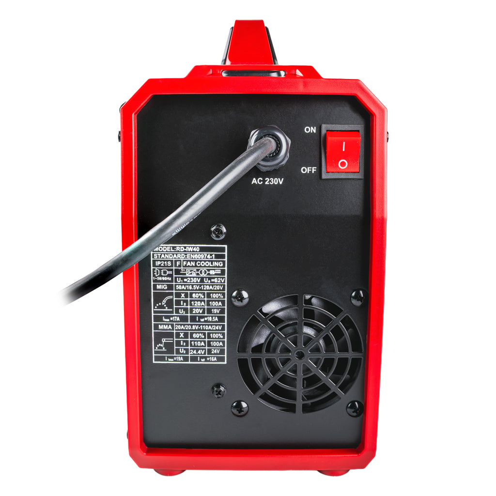 Инверторен електрожен 2в1 MIG/MAG gasless & MMA 120A RD-IW40 - снимка 6