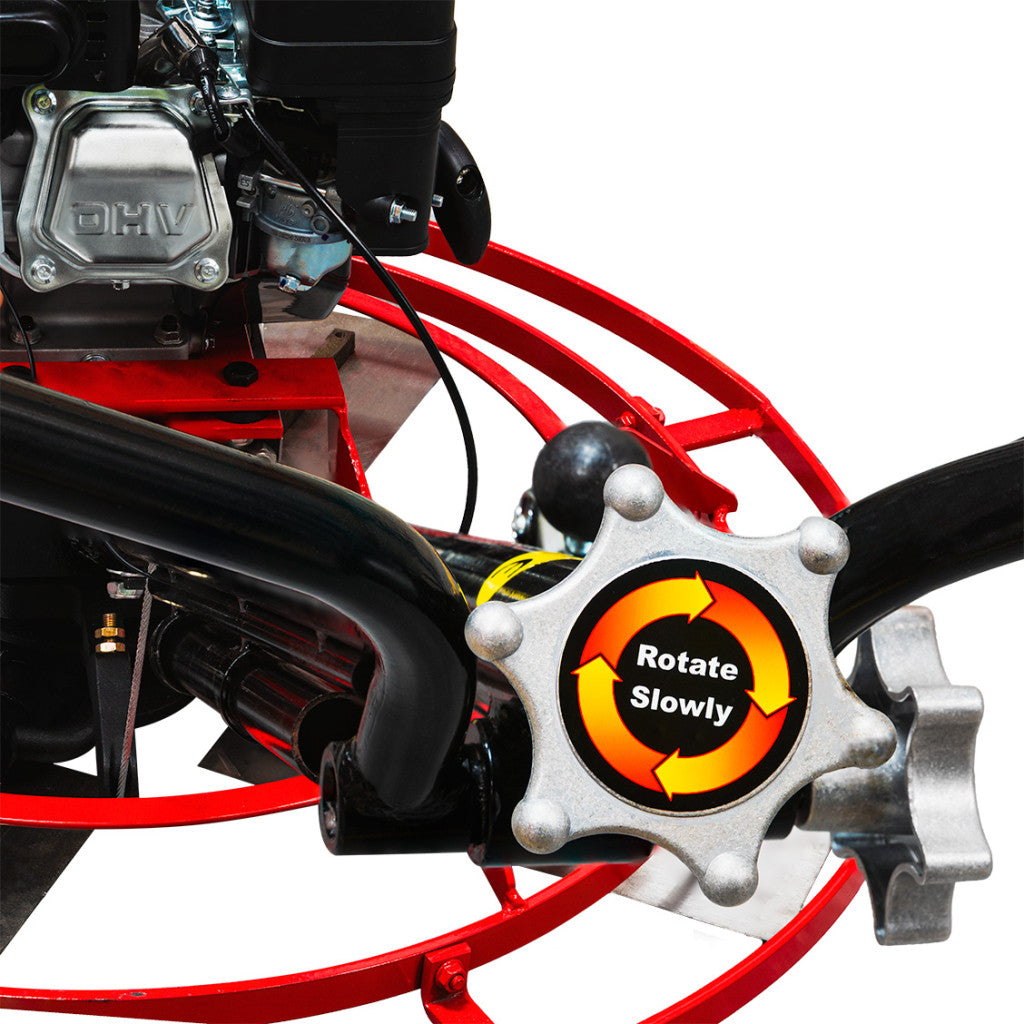 Пердашка за бетон Ø92cm 6.5hp лопатки & тава RDP-GPT01 - снимка 6