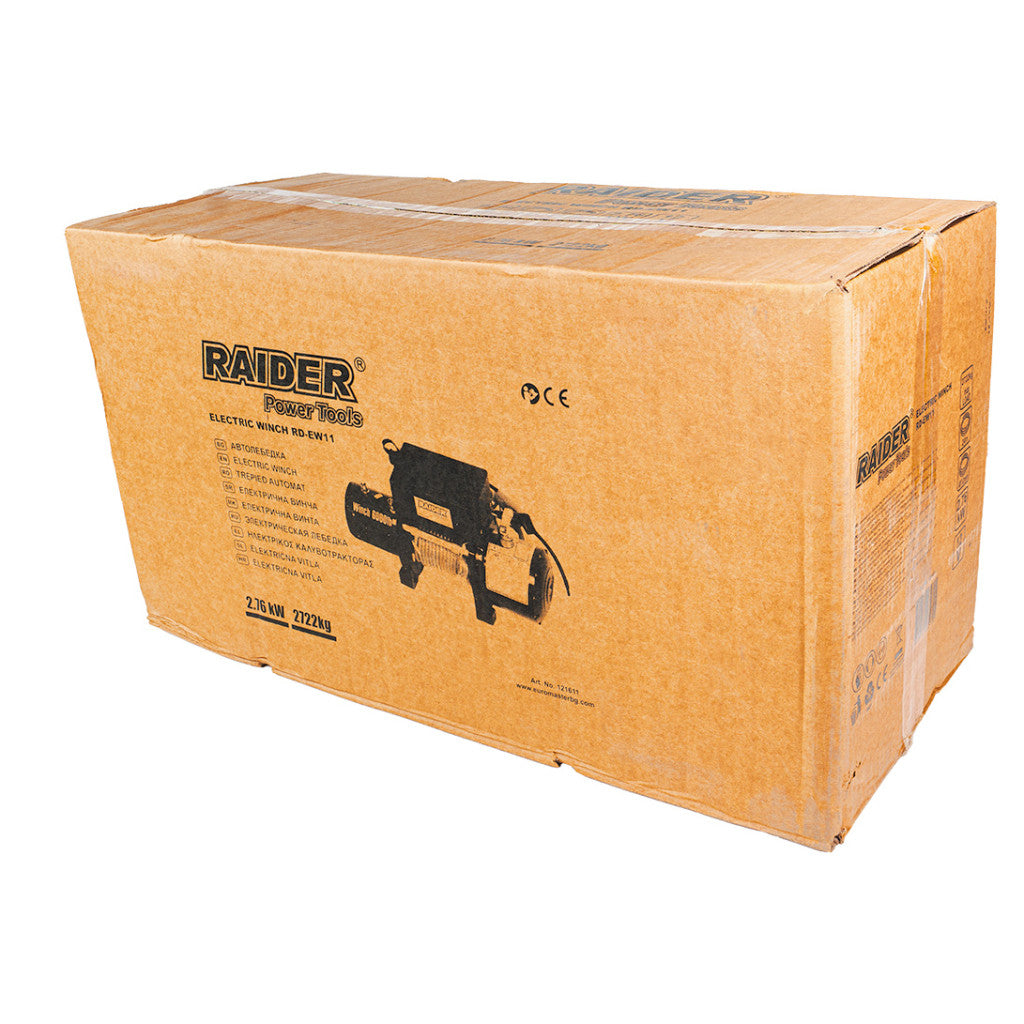 Автолебедка 12V 2722kg 6000lbs 2.76 kW Ø7.2mm 24m RAIDER RD-EW11 - снимка 6