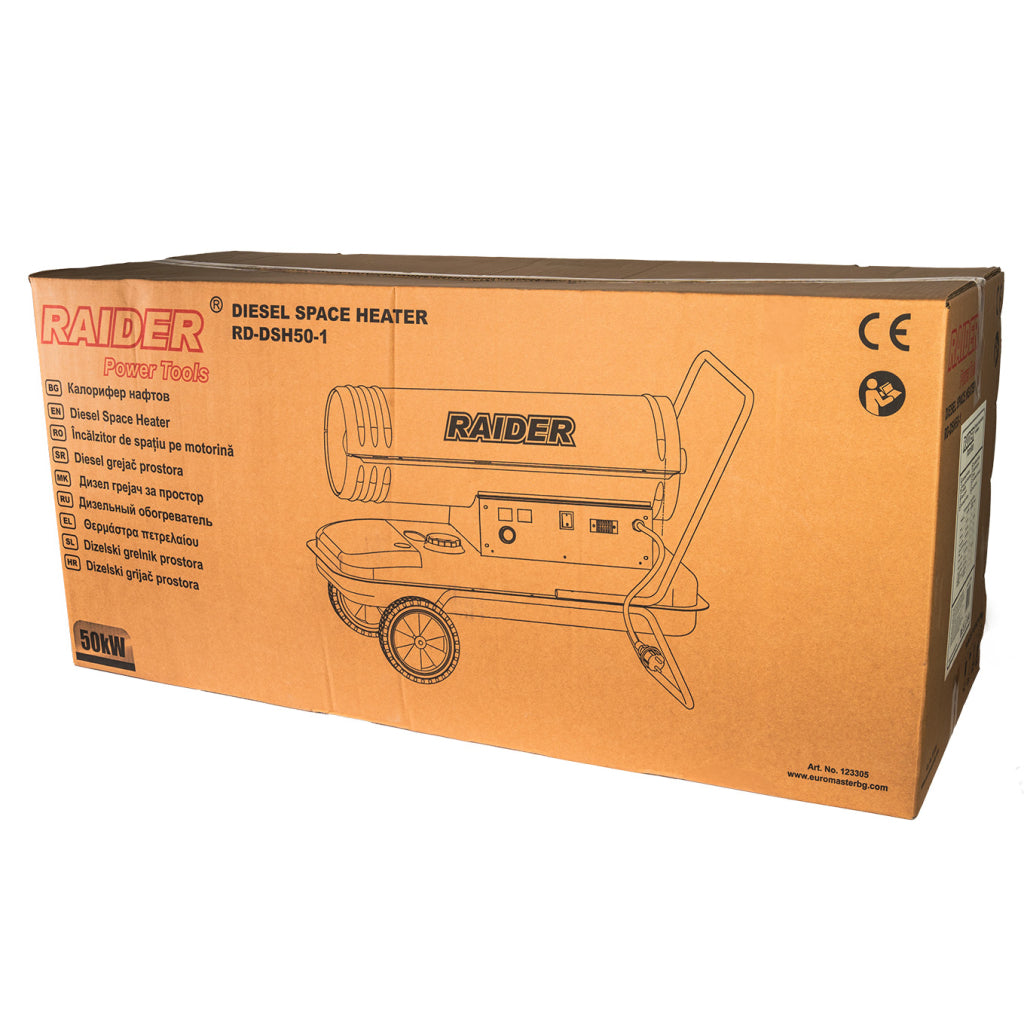 Калорифер нафтов 50kW 45L RAIDER RD-DSH50-1 - снимка 6