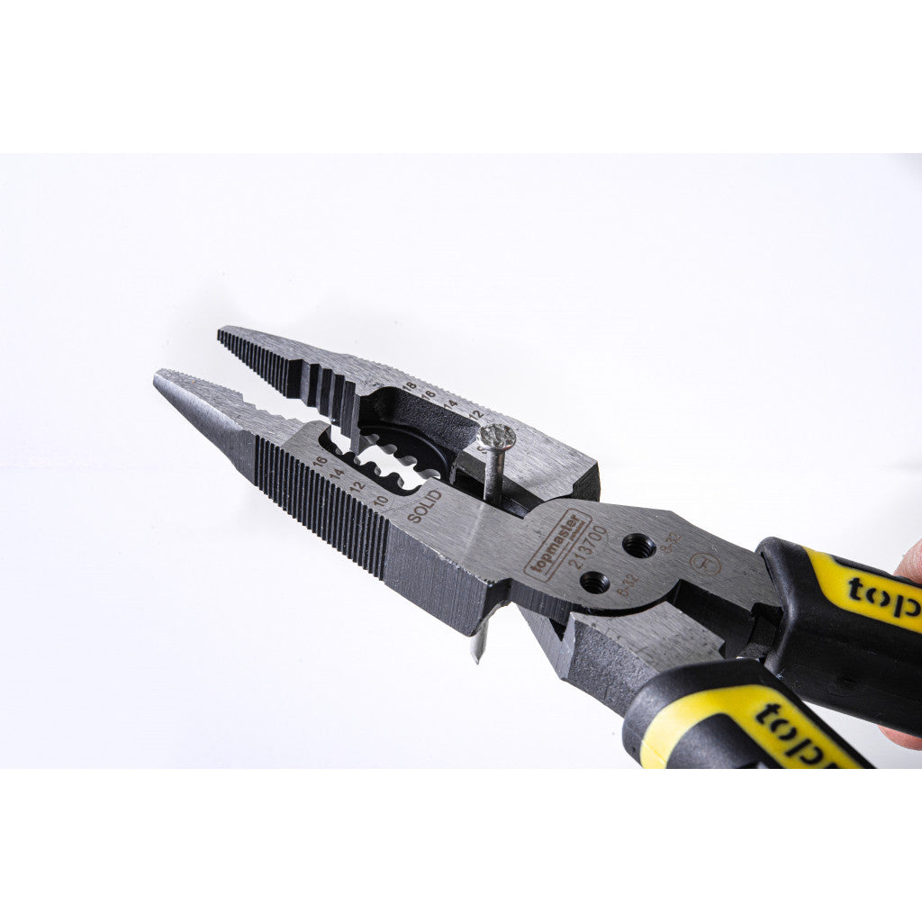 Клещи островърхи мултифункционални 6 в 1 210 mm Topmaster Professional - снимка 6