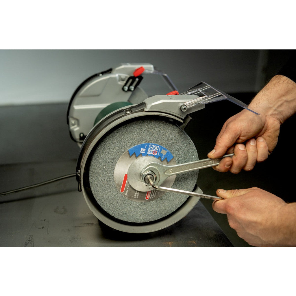 Шмиргел 750W 200mm METABO DSD 200 PLUS трифазен - снимка 6