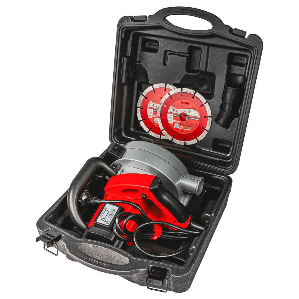 Фреза за канали 1.7kW 150mm 4cm 4диска лазер куфар RDP-WCH05 - снимка 7