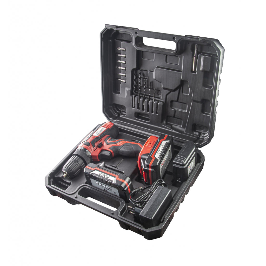 Бормашина акум. Li-ion 18V 2x1.5Ah 2-ск. 1h 28Nm RAIDER RD-CDL29 - снимка 7