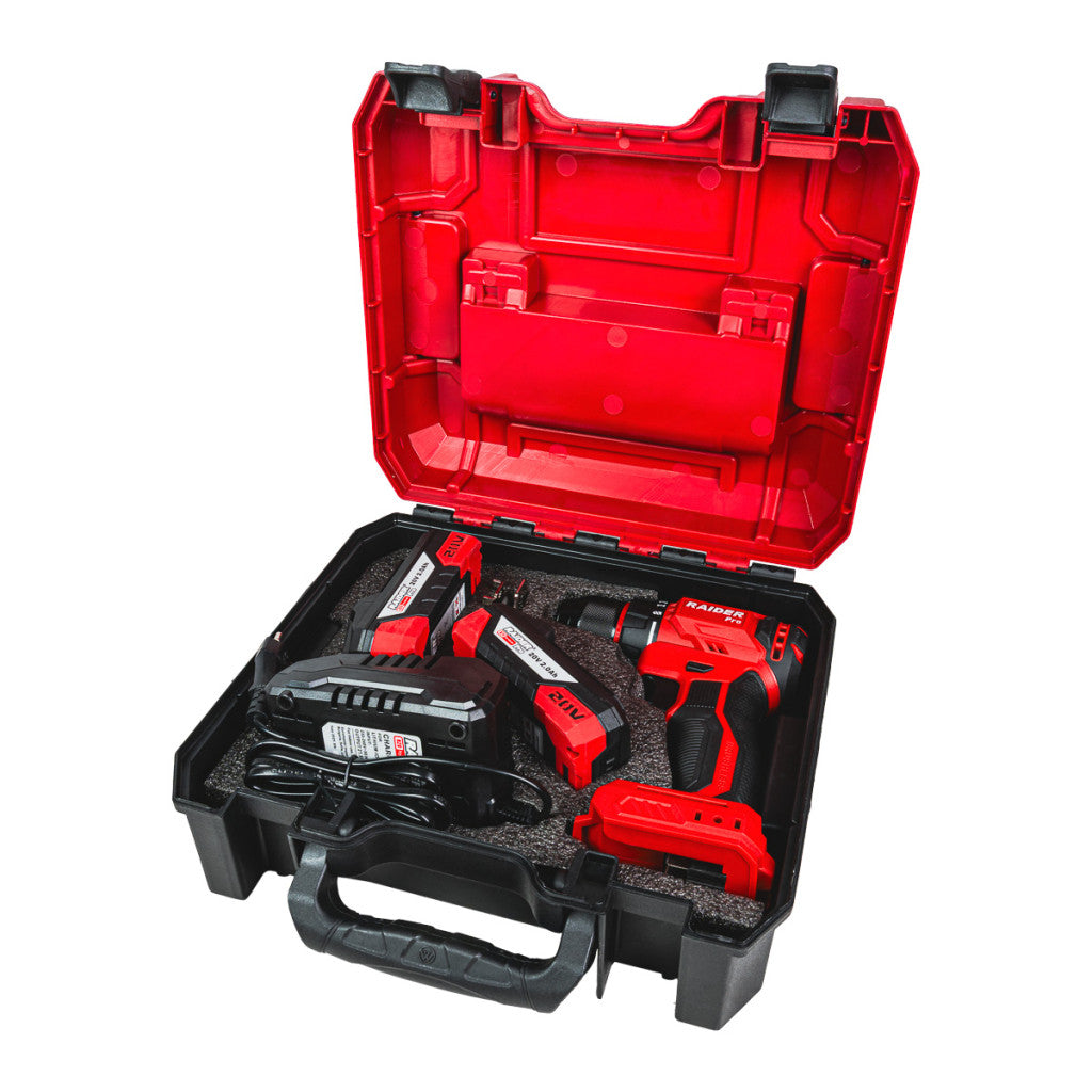 R20 Бормашина безч. 2-ск. 10mm 50Nm 2x2Ah Case RDP-PBD20 - снимка 7