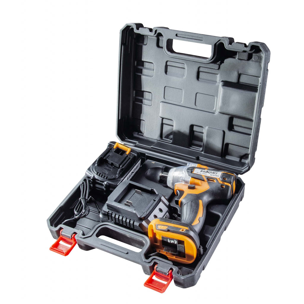 Гайковерт безч. 2-ск. 320Nm 1/2" 18V 4Ah куфар BAUKRAFT BK-BCIW08 - снимка 7