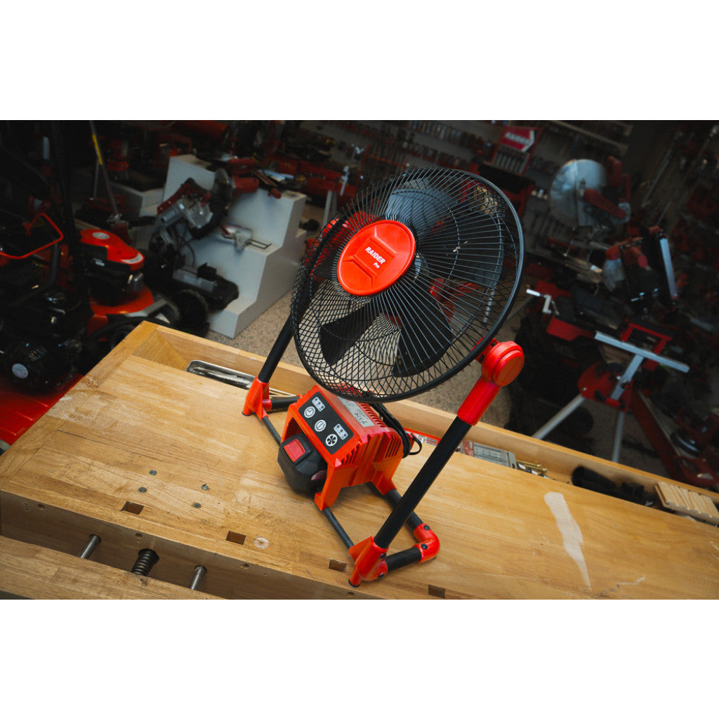 R20 Вентилатор акум. & 230V 300mm LED Solo RAIDER PRO RDP-SWF20 - снимка 7