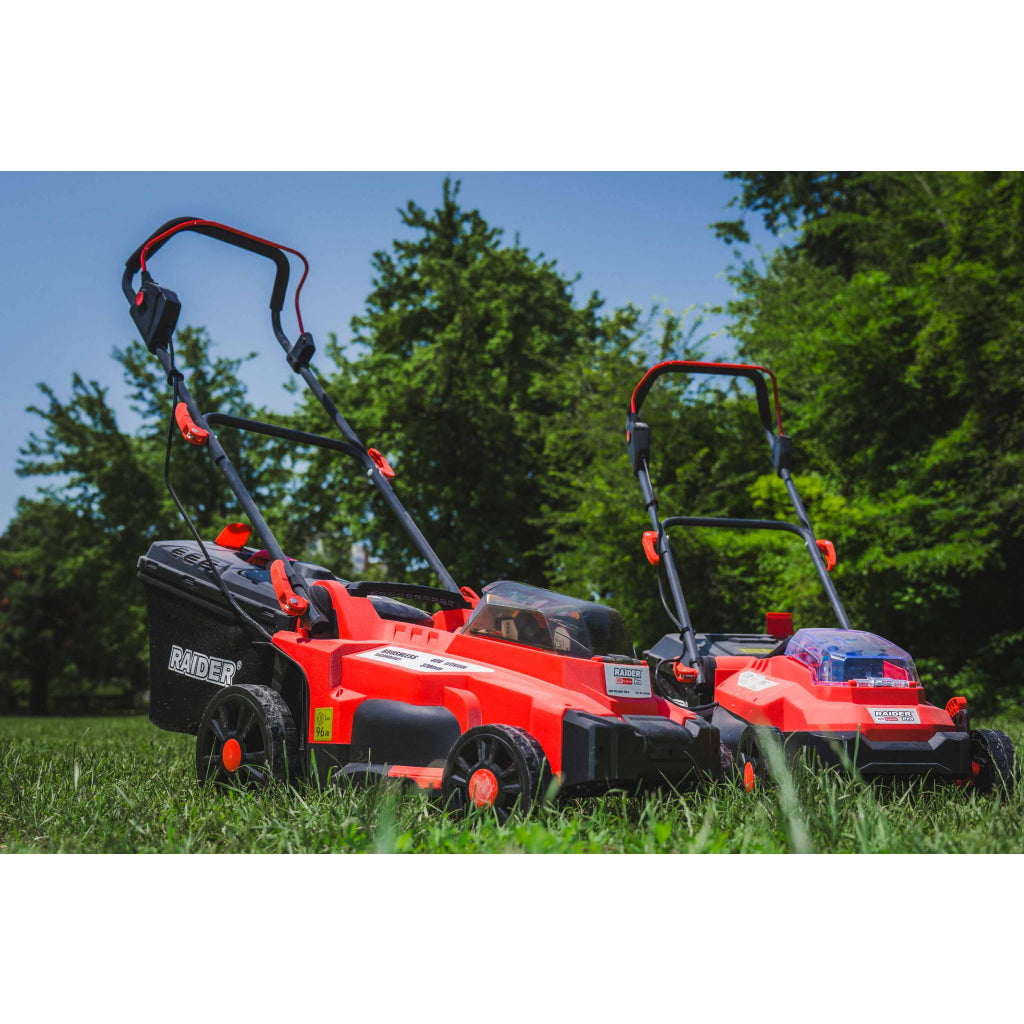 R20 Косачка безч. 40V 37cm 35L 6нива Solo 300m2 RAIDER PRO RDP-BCLM20 - снимка 7