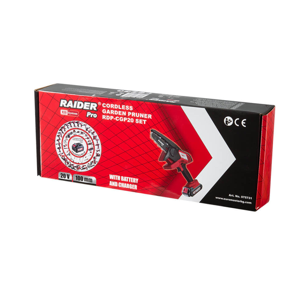 R20 Резачка акум. 120mm SDS 1/4 1.1mm 32 2Ah RAIDER PRO RDP-CGP20 - снимка 7