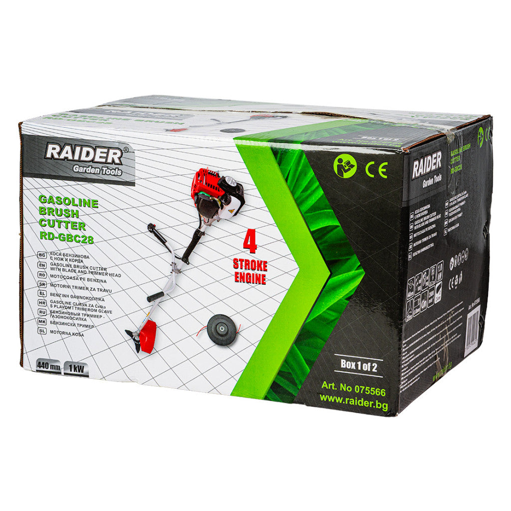 Коса бензинова с нож и корда 4-такт 37,7cc 1kW RD-GBC28 - снимка 8
