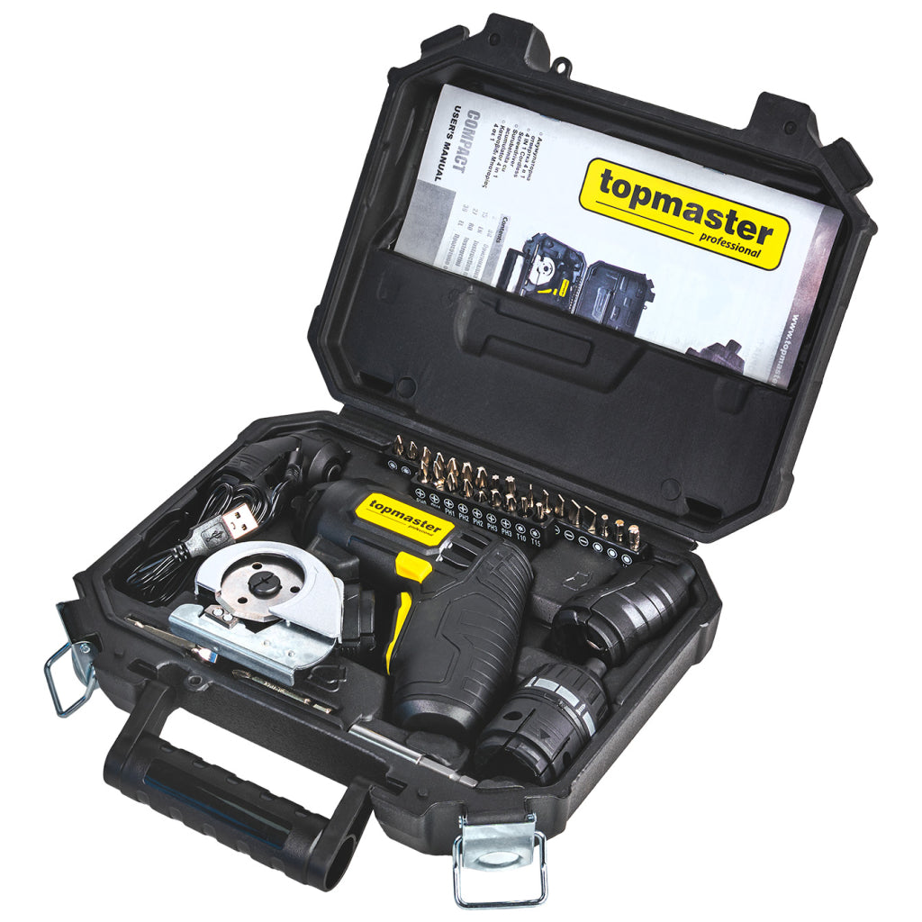 Акумулаторна отвертка  4 в 1 COMPACT Topmaster Professional - снимка 8