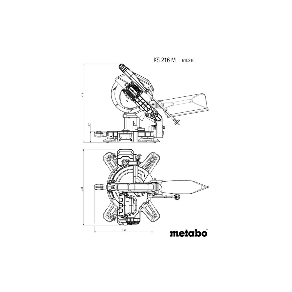 Герунг циркуляр ø216mm METABO KS 216 M PCL - снимка 8