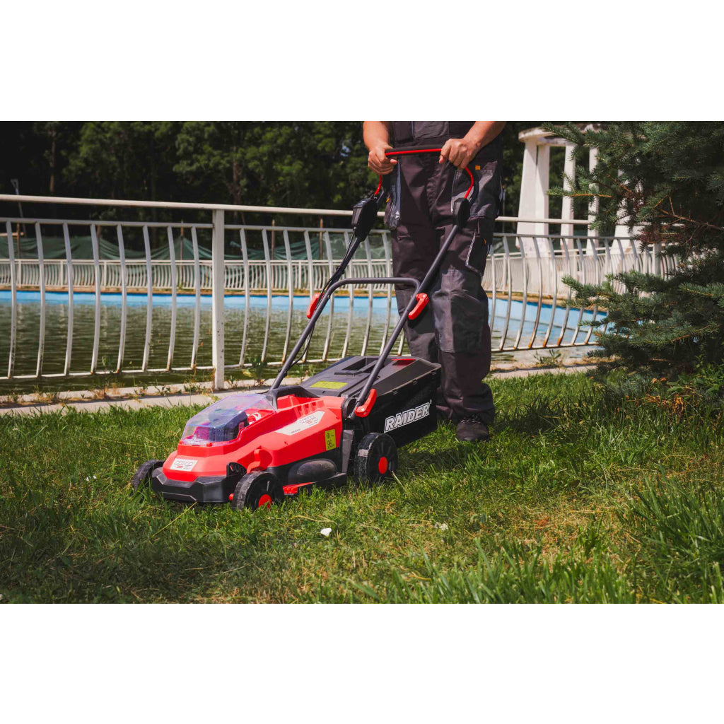 R20 Косачка безч. 33cm 35L 5нива Solo 150m2 RAIDER PRO RDP-BLM20 - снимка 9