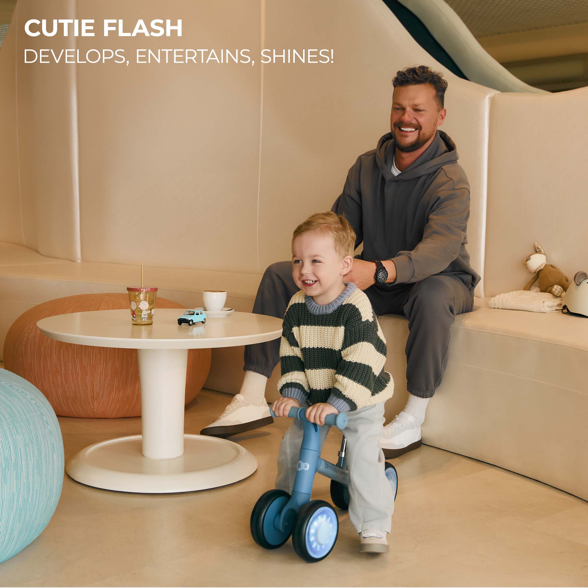 Kinderkraft CUTIE FLASH колело за баланс GREEN - снимка 9
