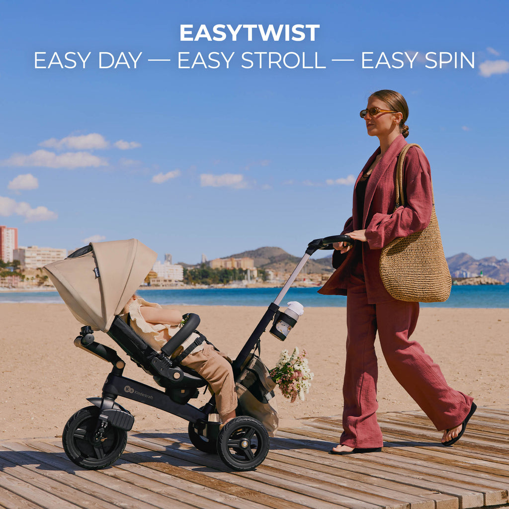 KinderKraft EASYTWIST бежова триколка KREASY00BEG0000 - снимка 5
