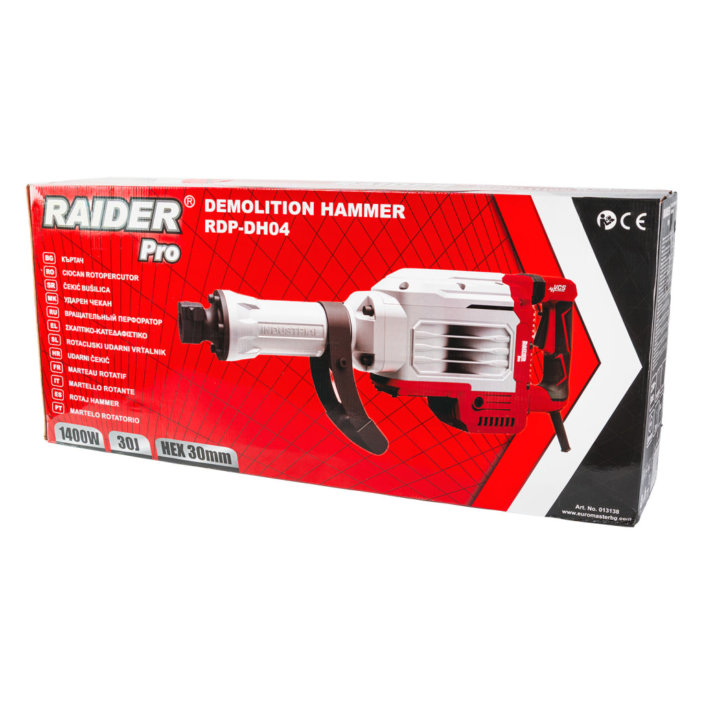 Къртач 1400W HEX 30mm 30J куфар RDP-DH04 - снимка 10