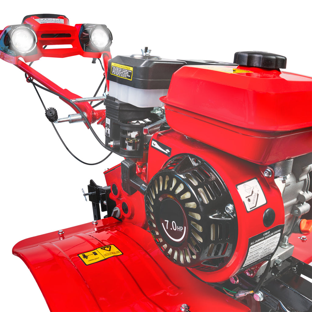 Мотофреза бензинова 5.2kW 7.0hp 1200mm 2+1ск. 2 Фара RD-WT16 - снимка 10