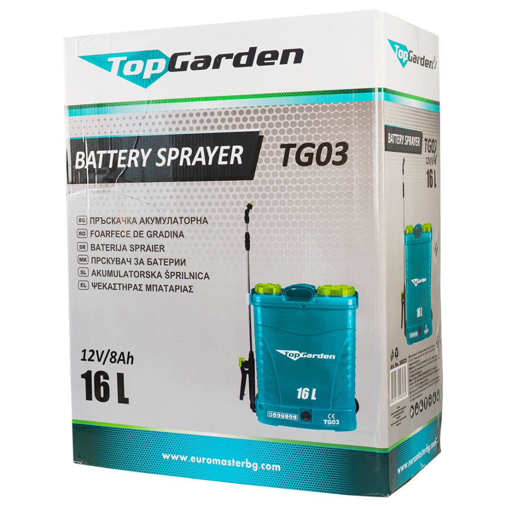 Пръскачка с батерия 12V/8AH 16л TG03 нов GADGET - снимка 10