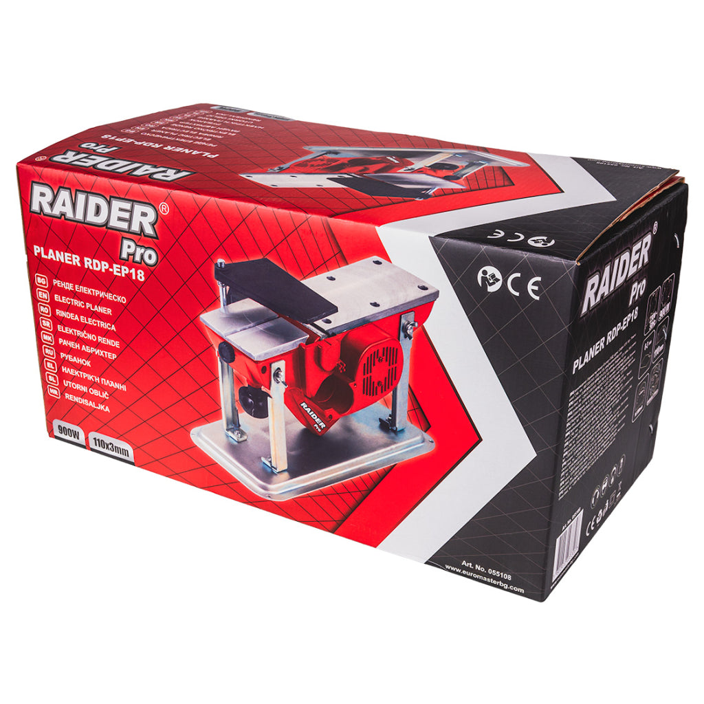 Ренде електрическо 900W 110х3mm стойка RAIDER PRO RDP-EP18 - снимка 12