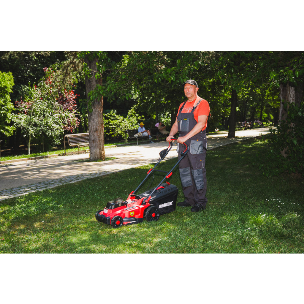 R20 Косачка безч. 40V 37cm 35L 6нива Solo 300m2 RAIDER PRO RDP-BCLM20 - снимка 12