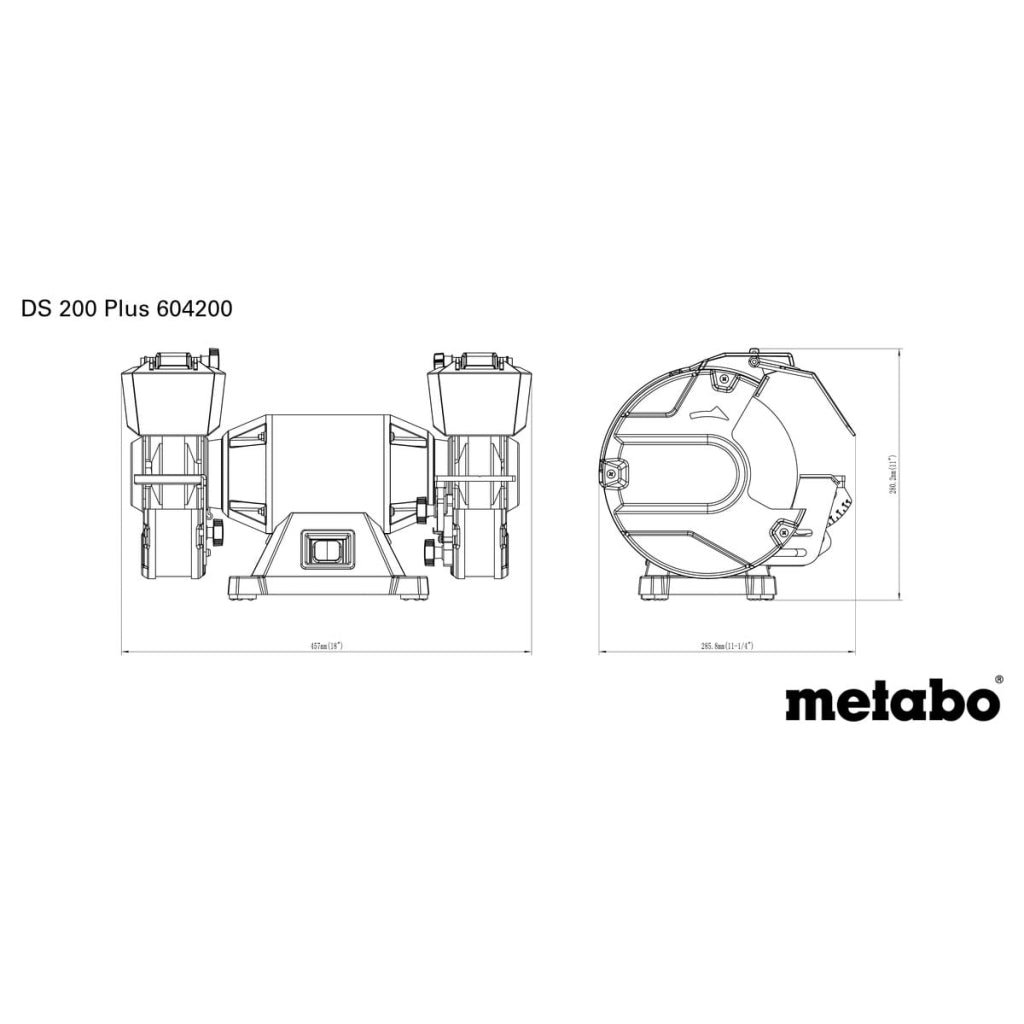 Шмиргел 600W 200mm METABO DS 200 PLUS - снимка 13