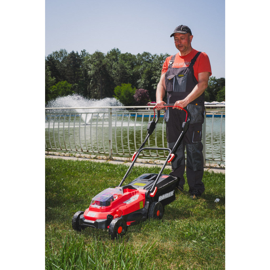 R20 Косачка безч. 33cm 35L 5нива Solo 150m2 RAIDER PRO RDP-BLM20 - снимка 16