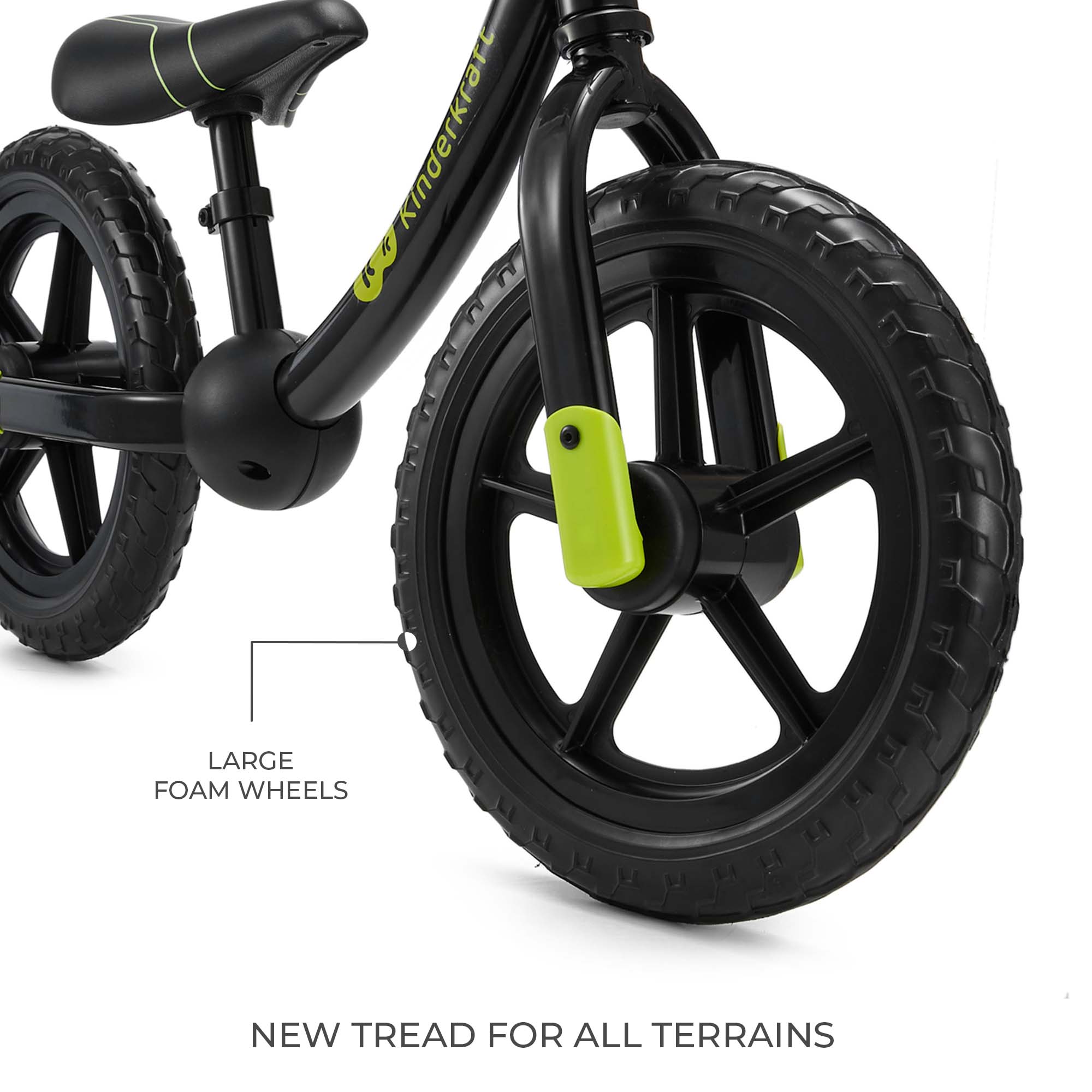 Kinderkraft колело за баланс 2WAY NEXT OFFROAD BLACK - снимка 3