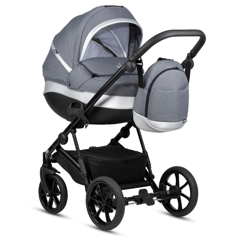 Buba ZAZA2 2в1 бебешка количка 021 Dark Grey - снимка 5