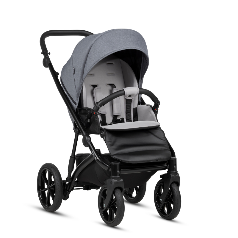 Buba ZAZA2 2в1 бебешка количка 021 Dark Grey - снимка 4