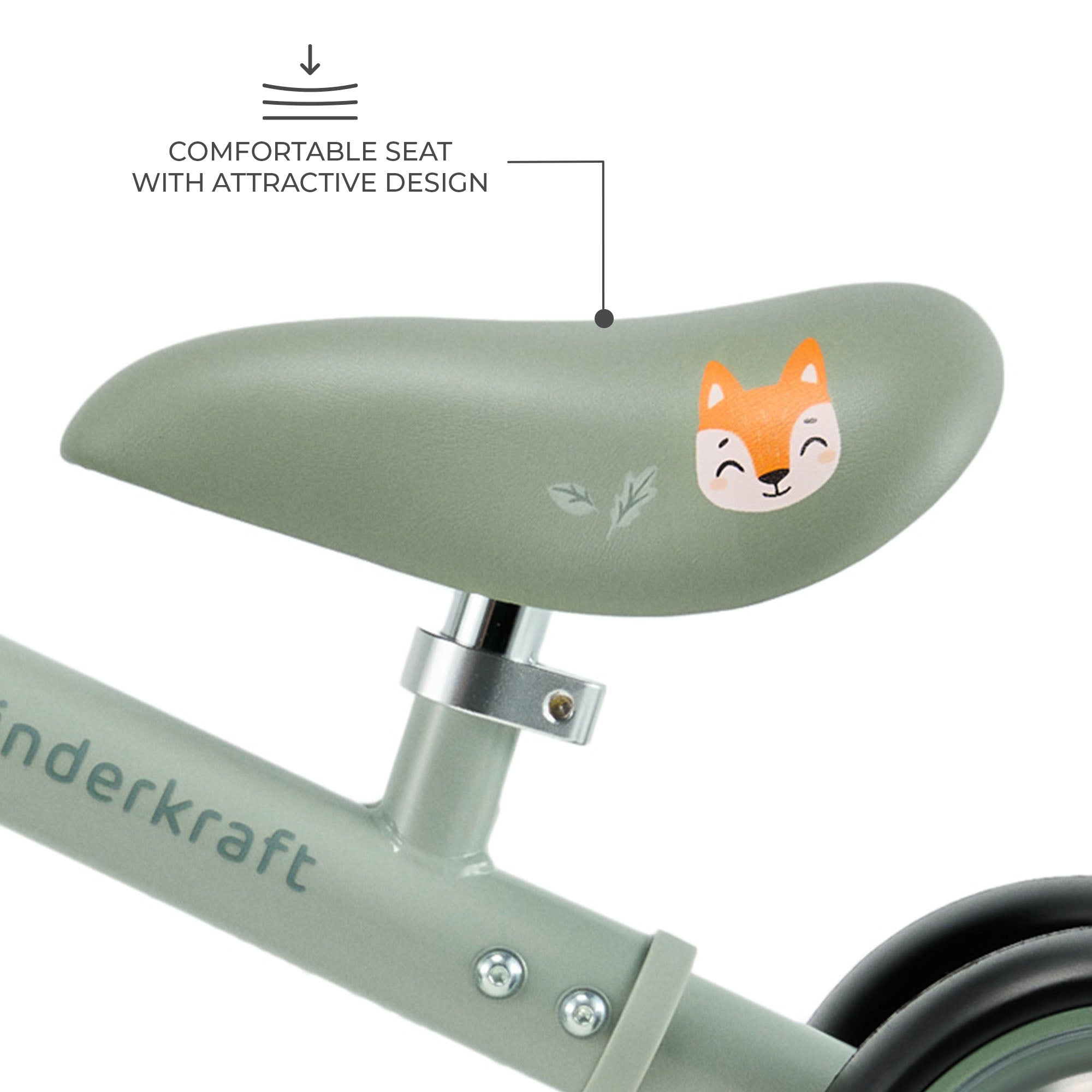Kinderkraft CUTIE FLASH колело за баланс GREEN - снимка 7