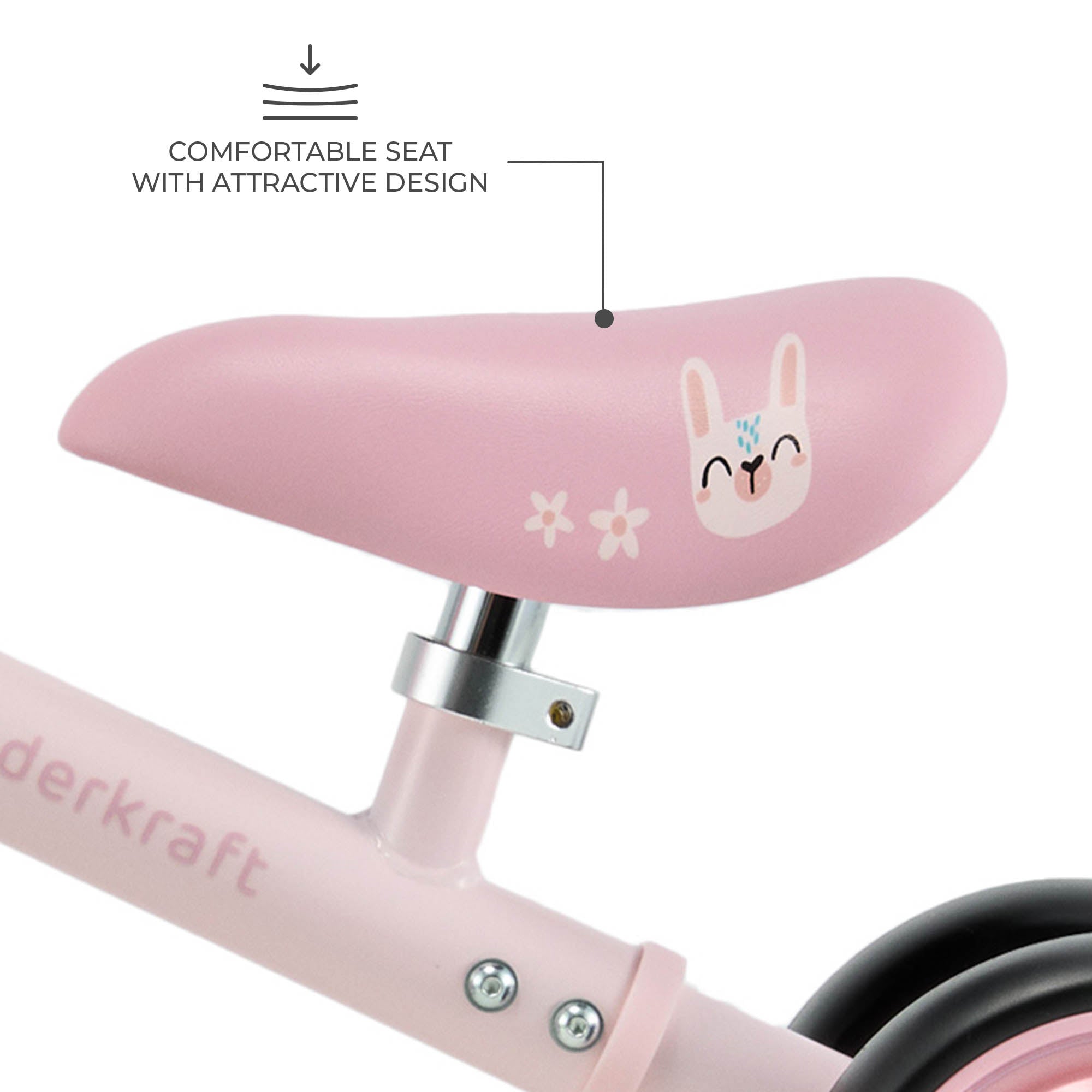Kinderkraft CUTIE FLASH колело за баланс PINK - снимка 7