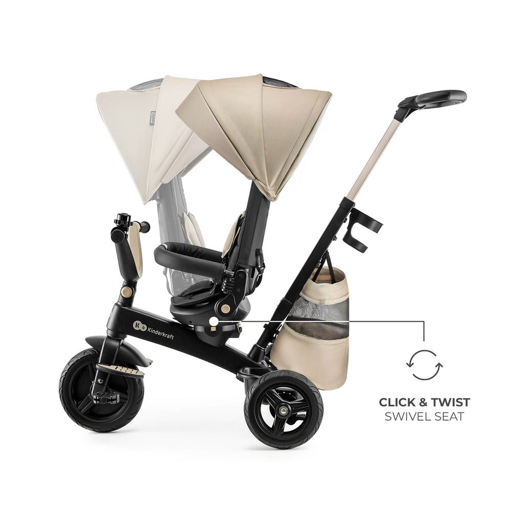 KinderKraft EASYTWIST бежова триколка KREASY00BEG0000 - снимка 3