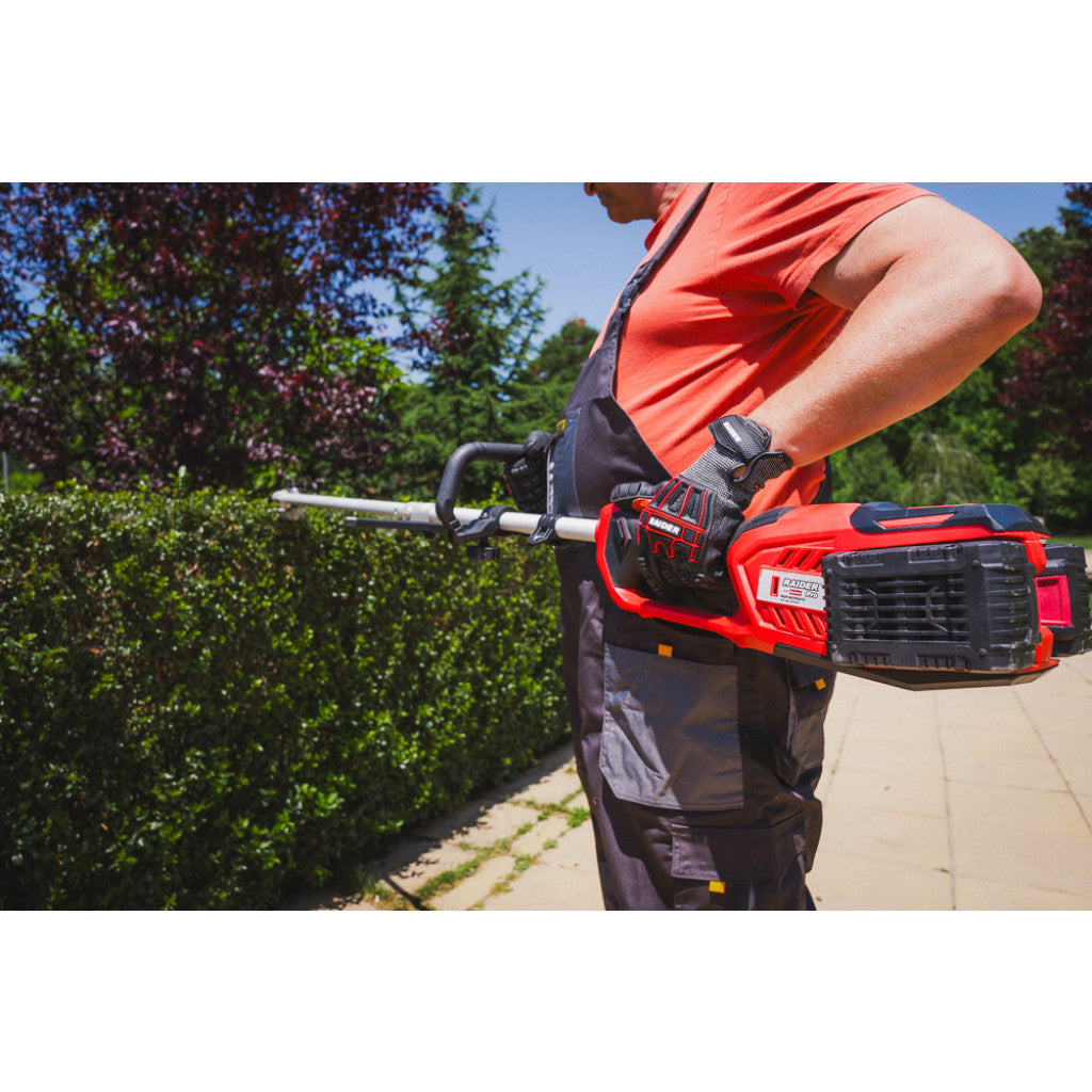 R20 Коса безчеткова с нож и корда 40V 4в1 RAIDER PRO RDP-BCPSHT20 - снимка 31