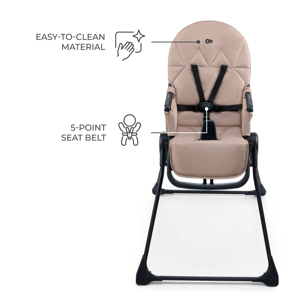 Kinderkraft BINCI столче за хранене BEIGE - снимка 2
