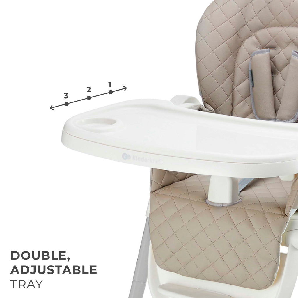 Kinderkraft TULO столче за хранене BEIGE - снимка 5