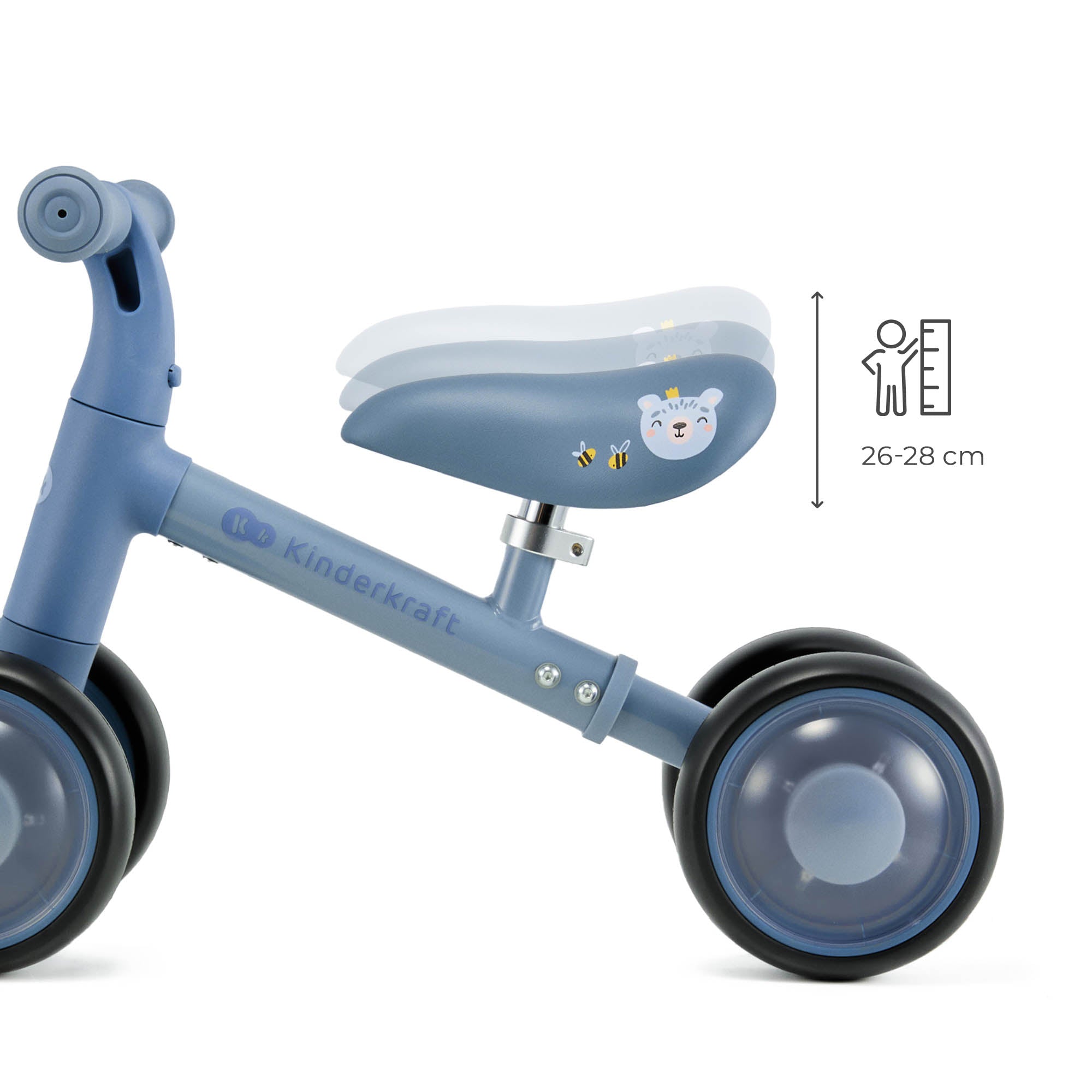 Kinderkraft CUTIE FLASH колело за баланс BLUE - снимка 6
