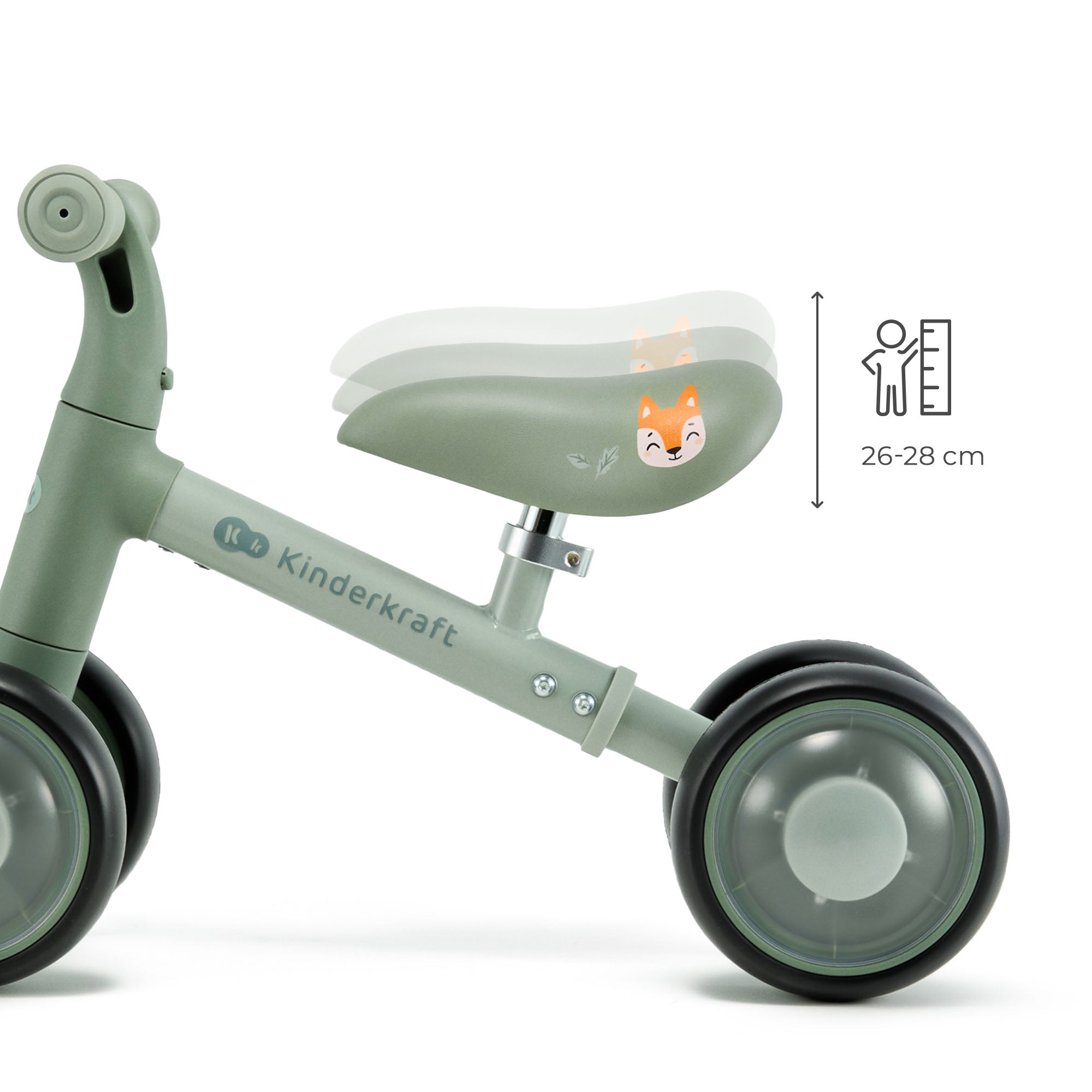 Kinderkraft CUTIE FLASH колело за баланс GREEN - снимка 5