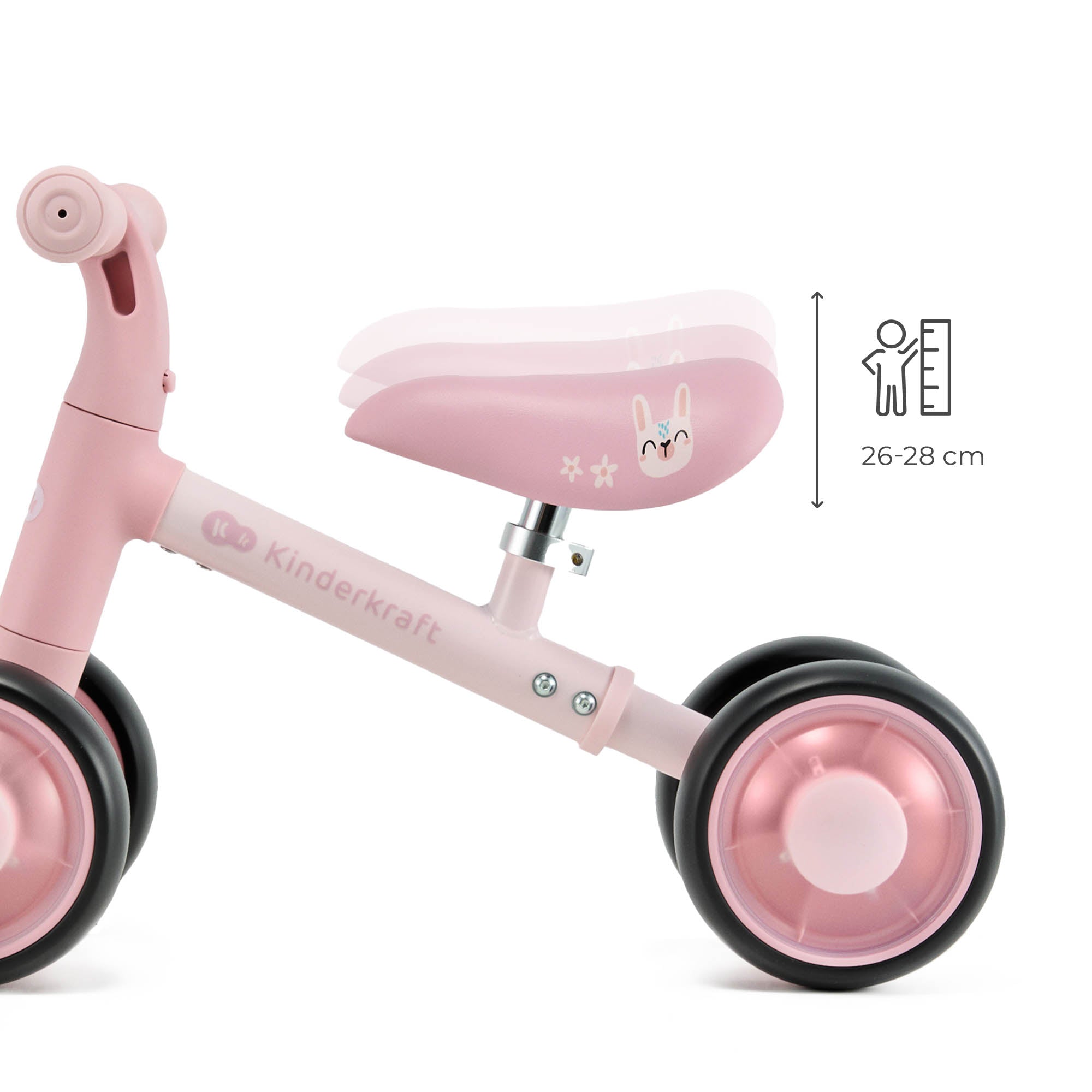 Kinderkraft CUTIE FLASH колело за баланс PINK - снимка 5