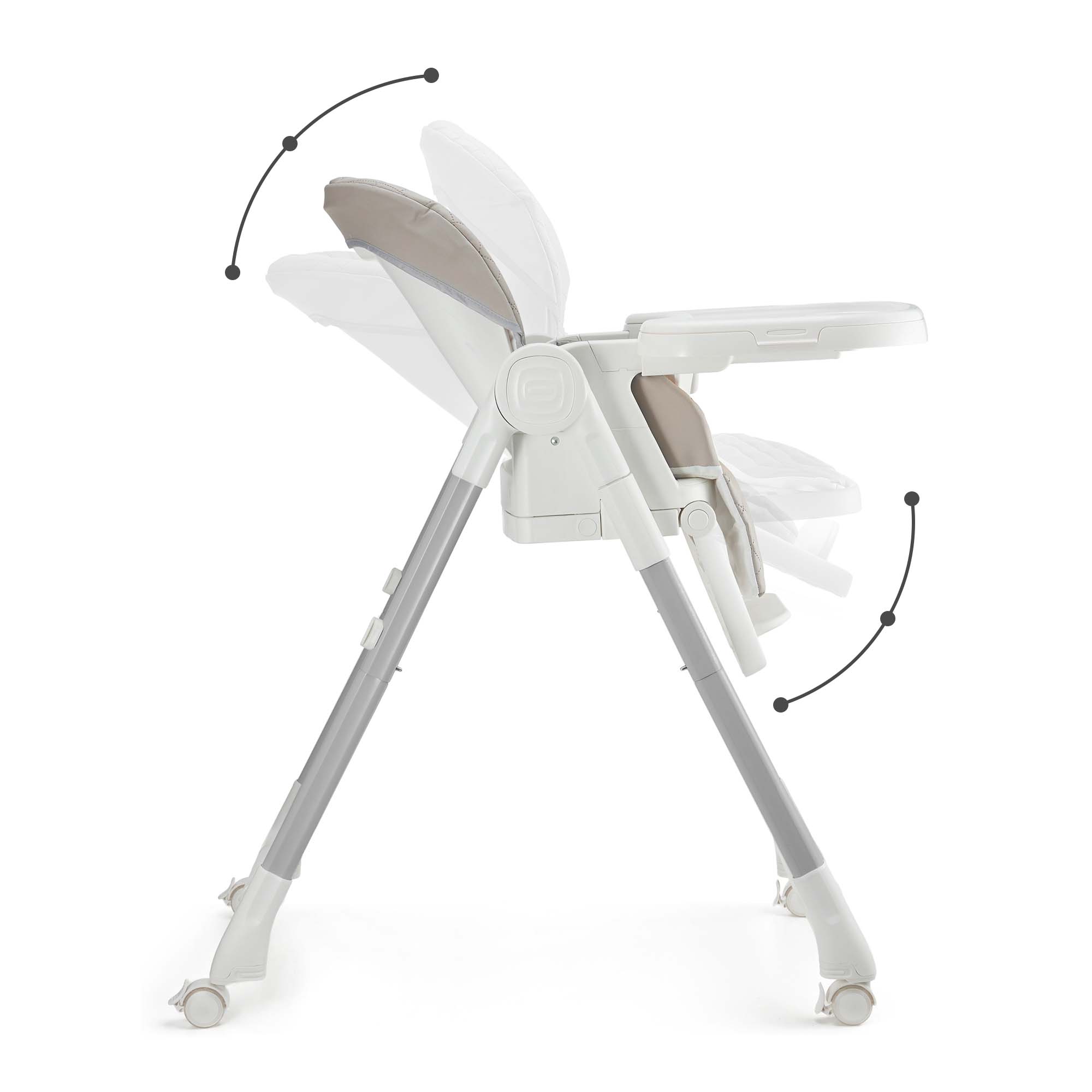 Kinderkraft TULO столче за хранене BEIGE - снимка 4