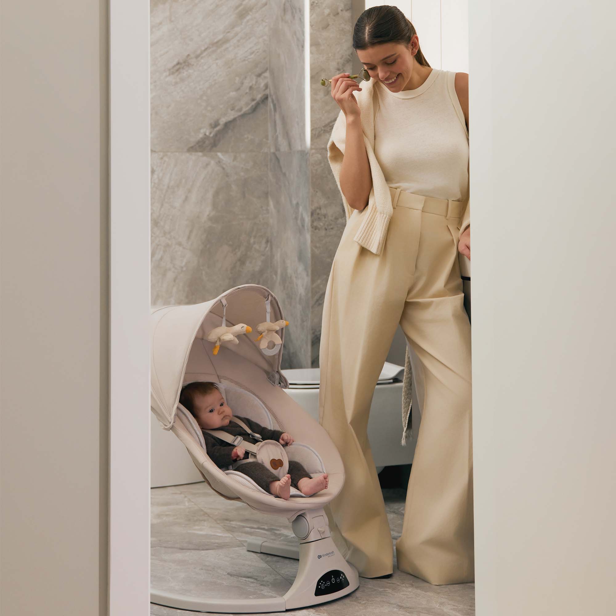 Kinderkraft TULSY шезлонг BEIGE - снимка 5