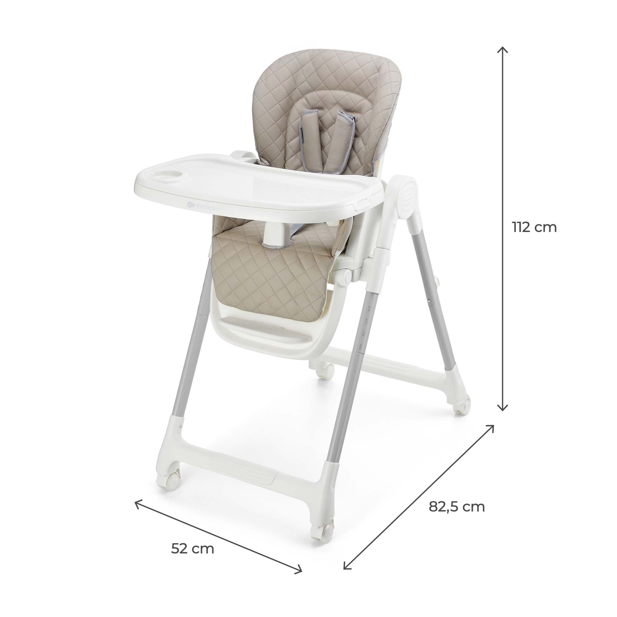 Kinderkraft TULO столче за хранене BEIGE - снимка 2