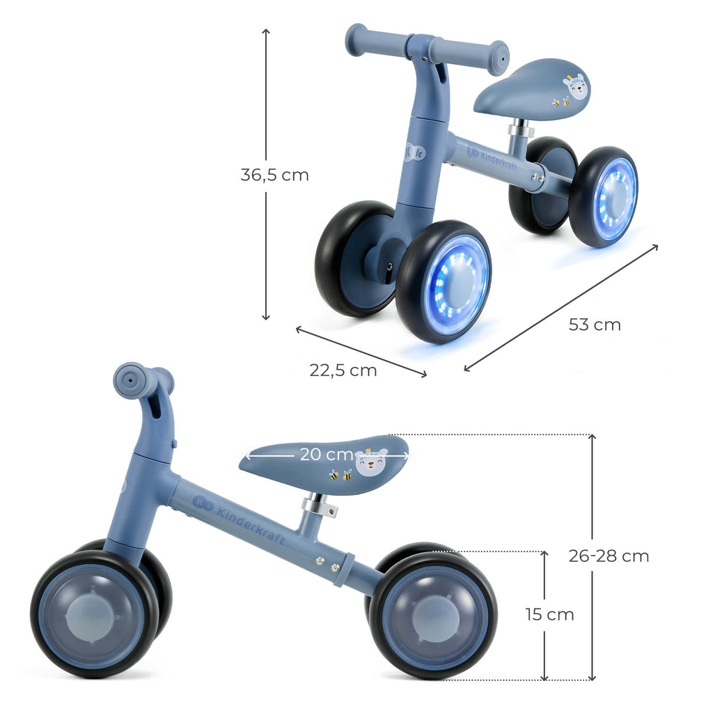 Kinderkraft CUTIE FLASH колело за баланс BLUE - снимка 2