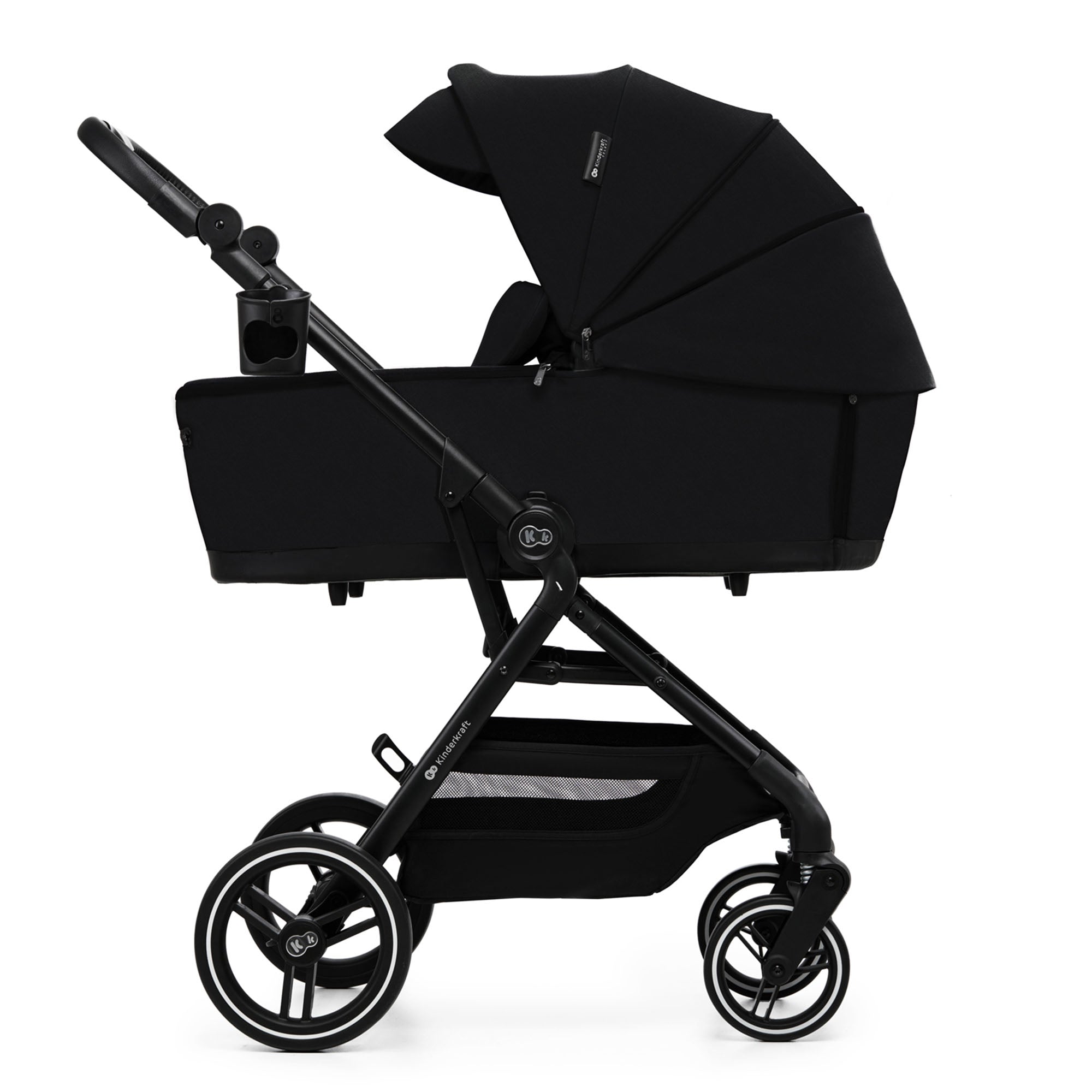 Kinderkraft YOXI бебешка количка 3в1 PURE BLACK - снимка 3