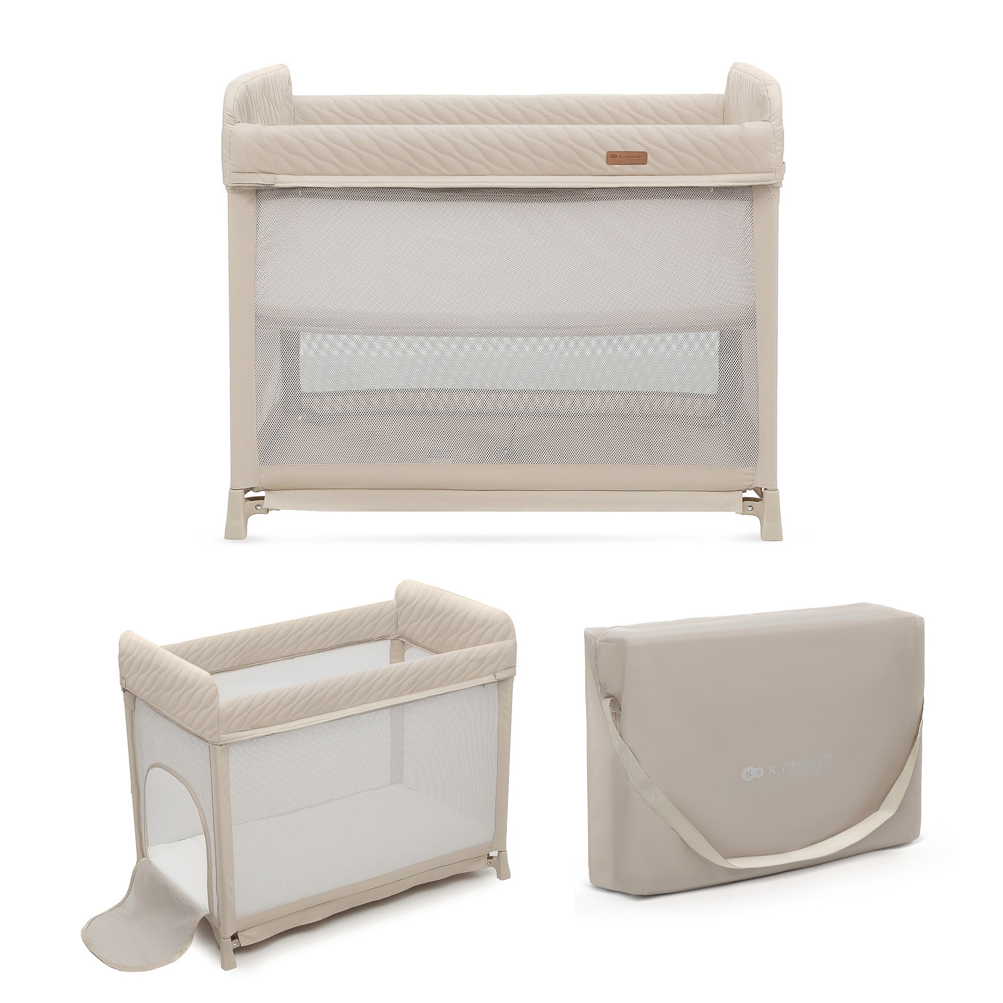 Kinderkraft MOON DREAM бебешка кошара BEIGE