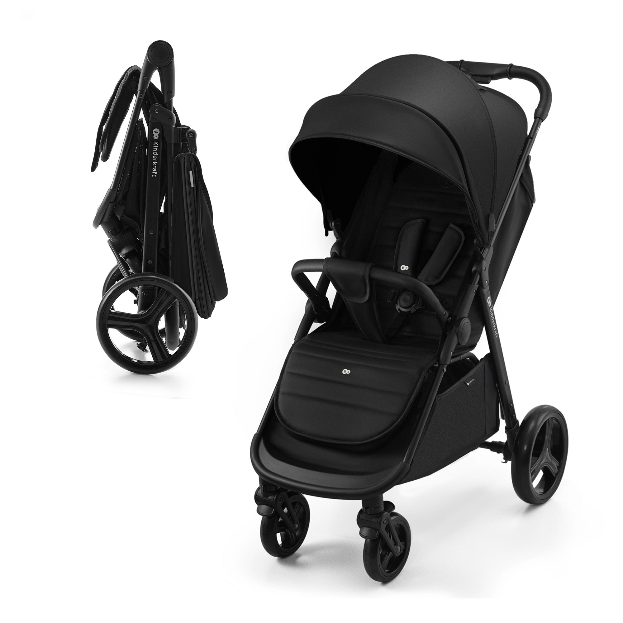KinderKraft RINE бебешка количка CLASSIC BLACK - снимка 6
